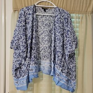 Forever 21 kimono, size medium, blue